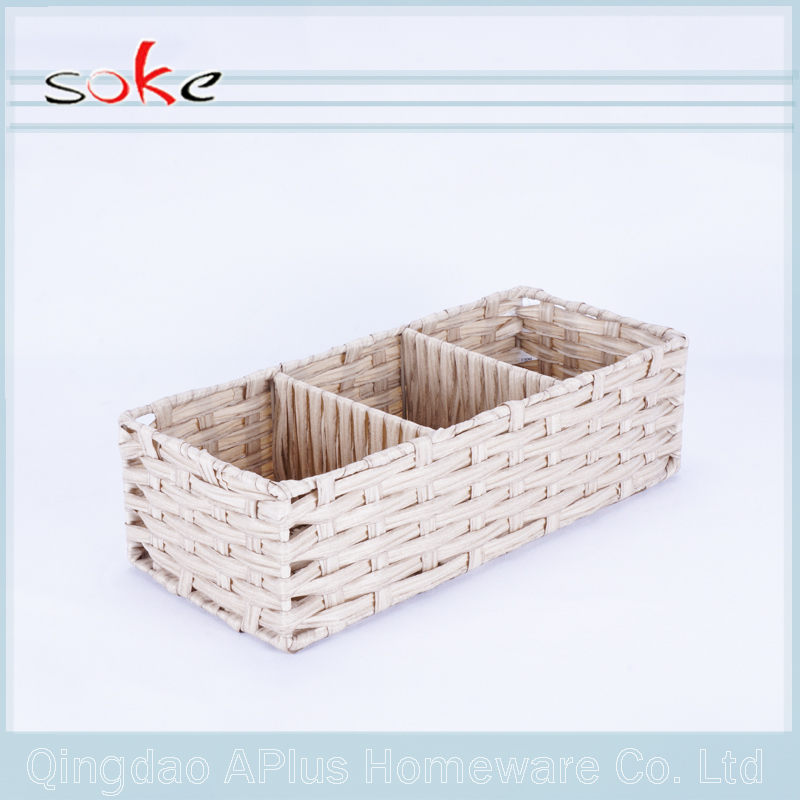 Giỏ lưu trữ đan bằng mây 100% PE chất lượng cao